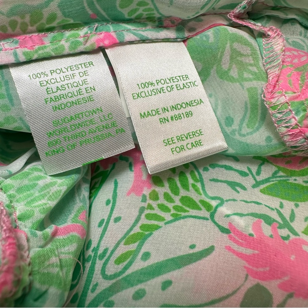 Lilly Pulitzer Maribeth Swim Cover-up, Botanical Green Just Wing It, XS - Picture 14 of 15